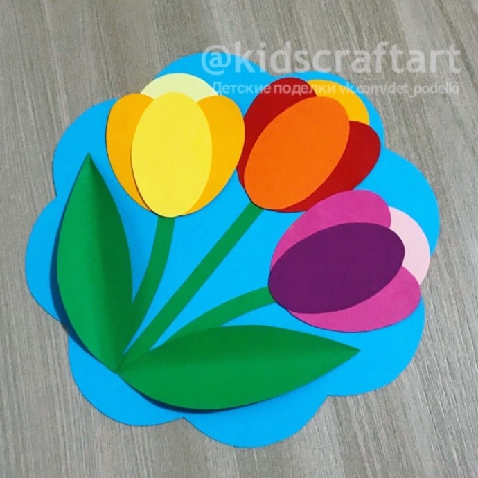 ​Разноцветные тюльпаны