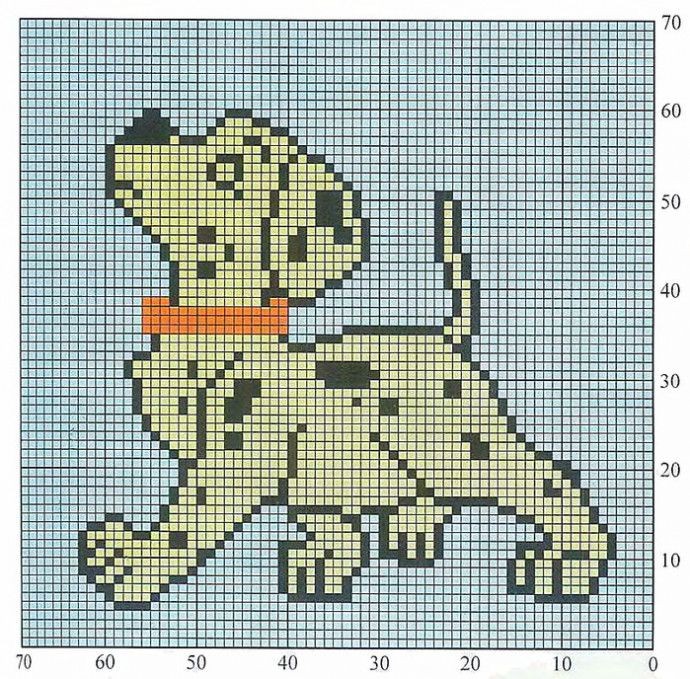 Вышиваем с детьми собачек