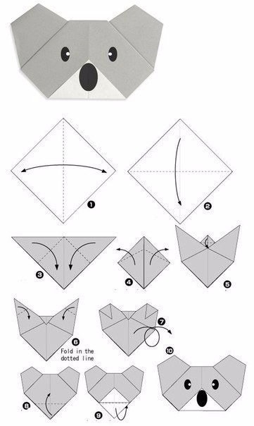 ​Животные оригами
