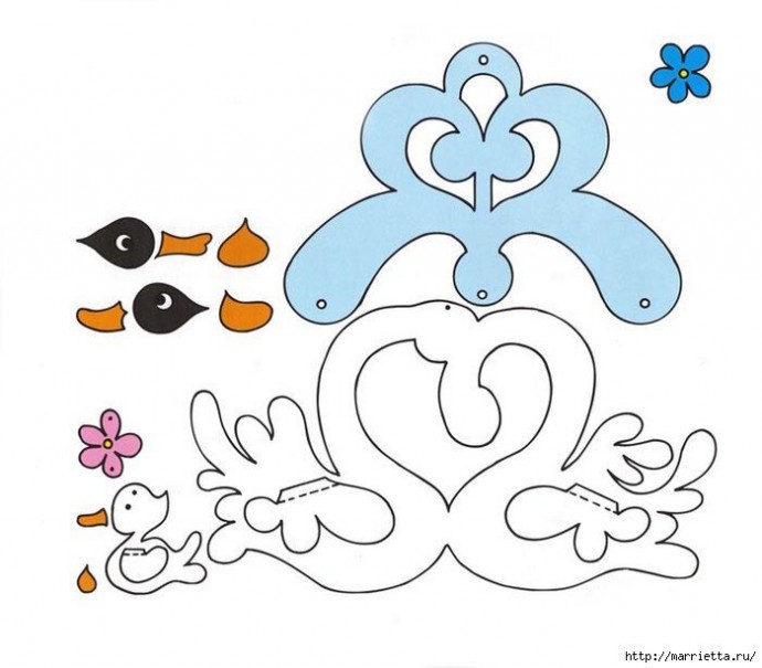 Детские подвески из бумаги