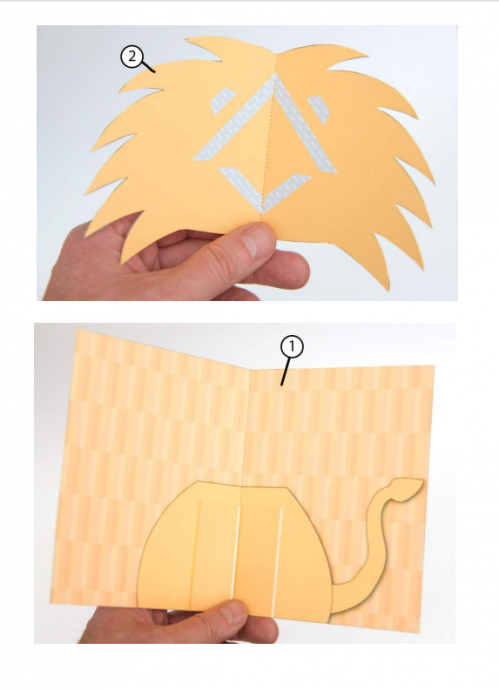 ​Объемная открытка "Лев"