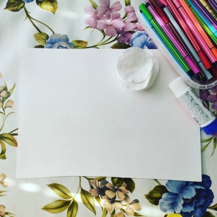 ​Разные поделки из ватных дисков