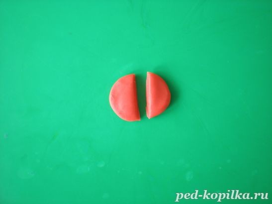 ​Рисование свинки пластилином