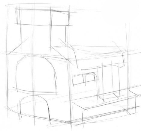 Рисуем печь Рисуем печь