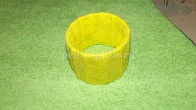 ​Шкатулка "Подсолнух" детскими руками: мастер-класс, часть 1