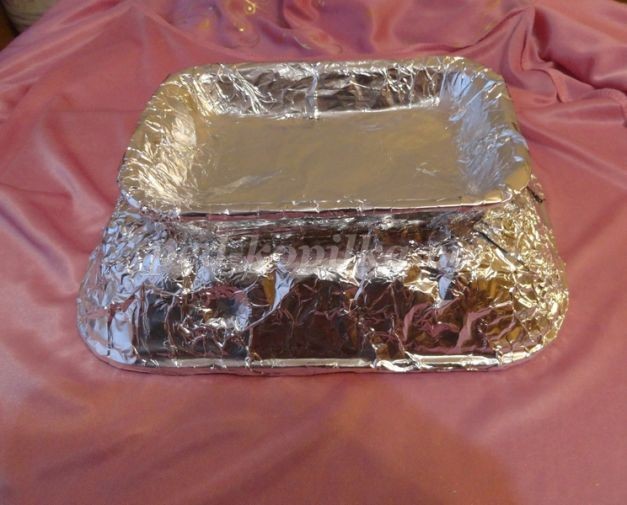 Мастерим с детьми новогодний подсвечник из фольги: часть 2