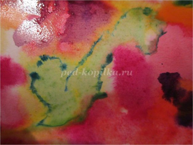 Рисование цветов в смешанной технике: акварельная живопись "по-сырому" и восковые цветные карандаши: часть 2 Рисование цветов в смешанной технике: акварельная живопись "по-сырому" и восковые цветные карандаши: часть 2