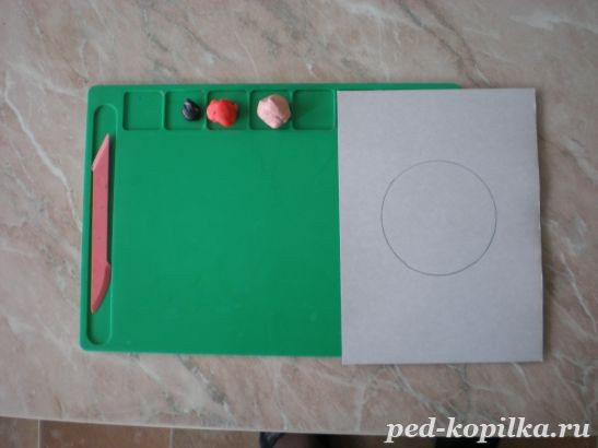 ​Рисование свинки пластилином