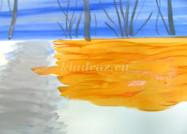 Рисуем с детьми тропинку в осеннем лесу