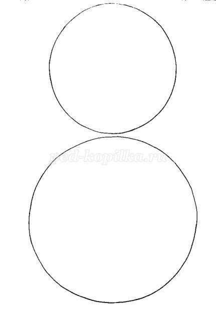 Снеговик из бумаги Снеговик из бумаги