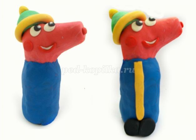 ​Свинка Пеппа из пластилина