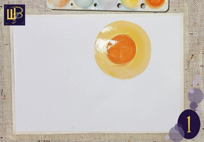 Зимний лес на закате