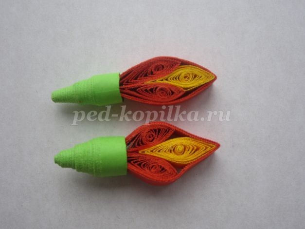 Картина в технике квиллинг в подарок маме: часть 2