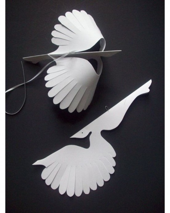 Объемная бумажная поделка «Птичий базар» Объемная бумажная поделка «Птичий базар»