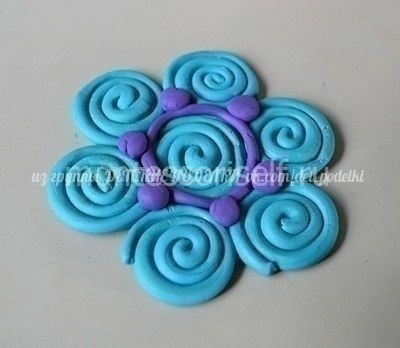 Снежинка из пластилина Снежинка из пластилина