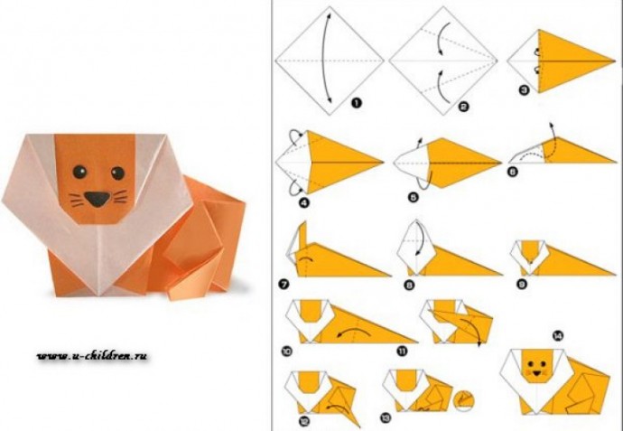 Животные оригами