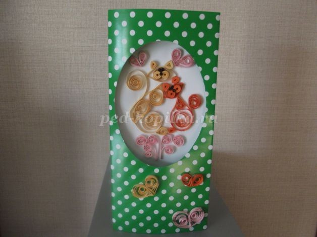 Открытка в технике квиллинг: мастер-класс, часть 2 Открытка в технике квиллинг: мастер-класс, часть 2