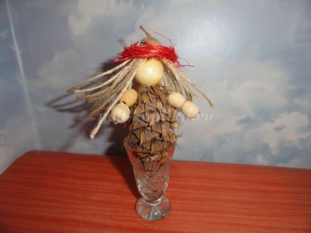 ​Подвеска из природного материала "Лесная фея": часть 1