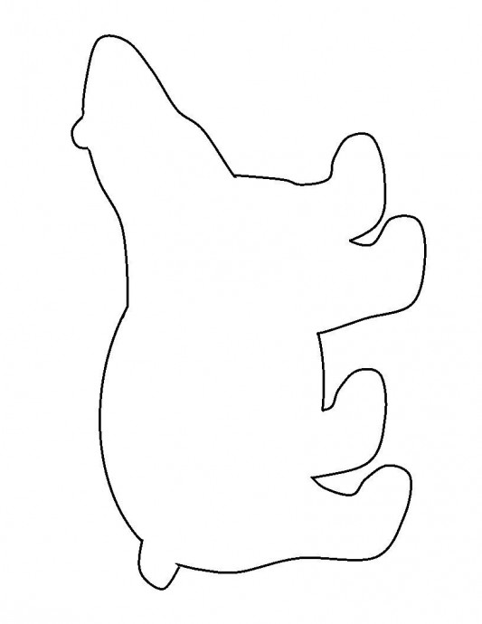 Силуэтные аппликации с арктическими животными Силуэтные аппликации с арктическими животными