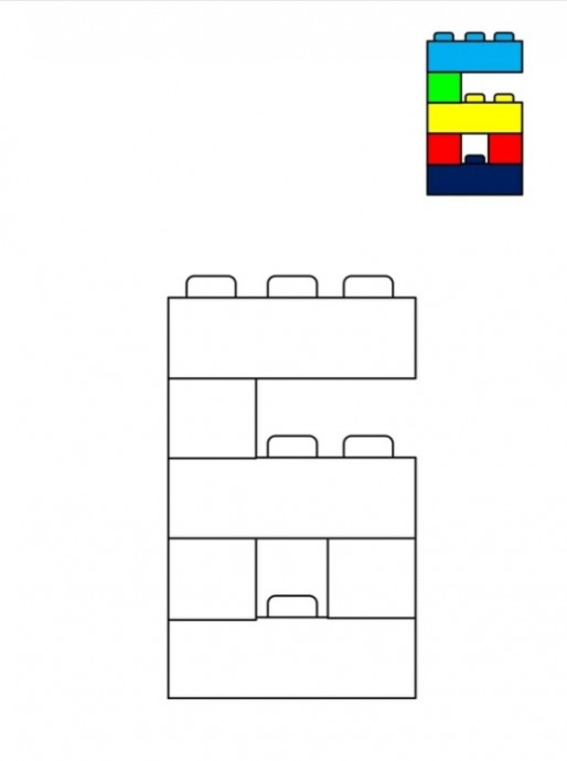 Цифры из лего