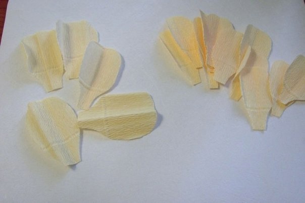 Роза из гофрированой бумаги