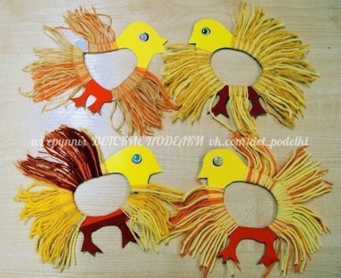 Плетёнки из картона и пряжи