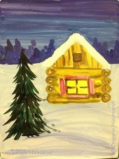 Зимняя деревня