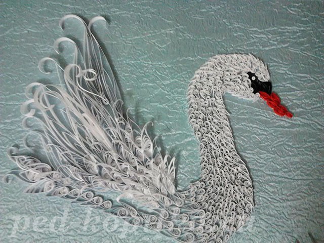 Квиллинг "Лебедь"