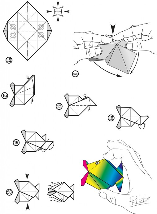 ​Рыбки оригами