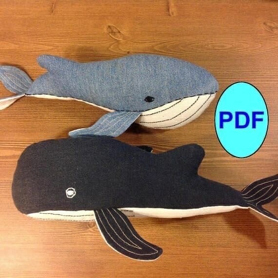 ​Шьем с детьми игрушки: кит