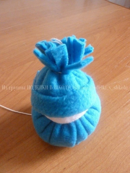 Снеговичок из флиса Снеговичок из флиса