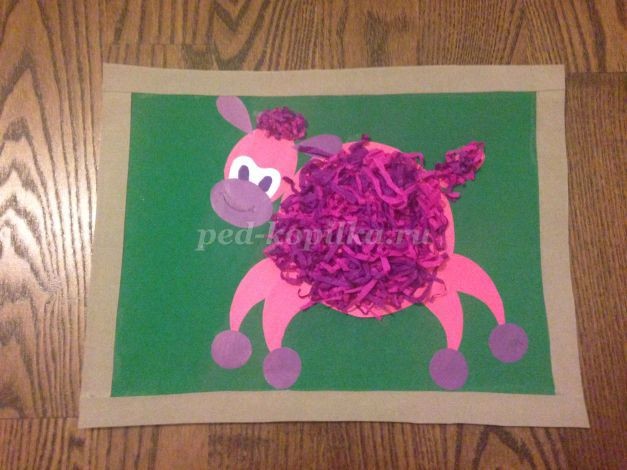 Овечка из цветной бумаги и ниток: часть 2 Овечка из цветной бумаги и ниток: часть 2