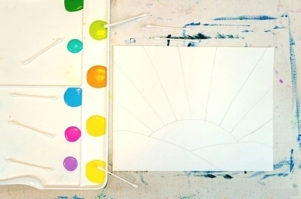 Луг ватными палочками Луг ватными палочками