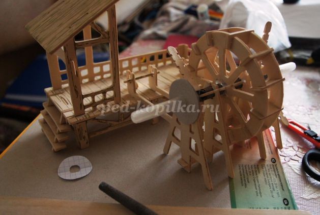 Действующая миниатюра "Весенний пейзаж": мастер-класс, часть 2