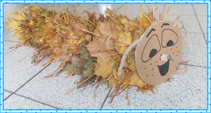 Гусенички из листьев: идеи