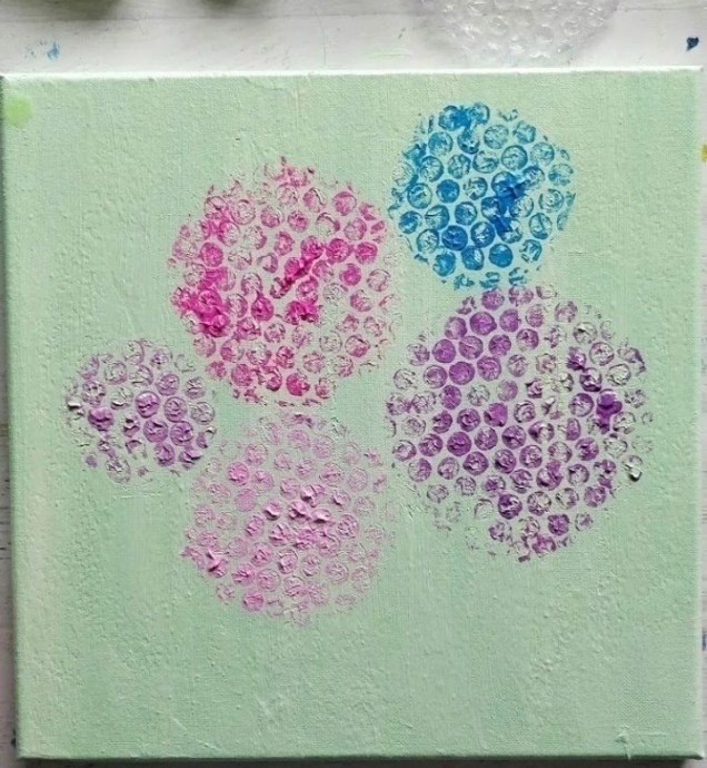 Мастер-класс по рисованию нетрадиционными способами: гортензия