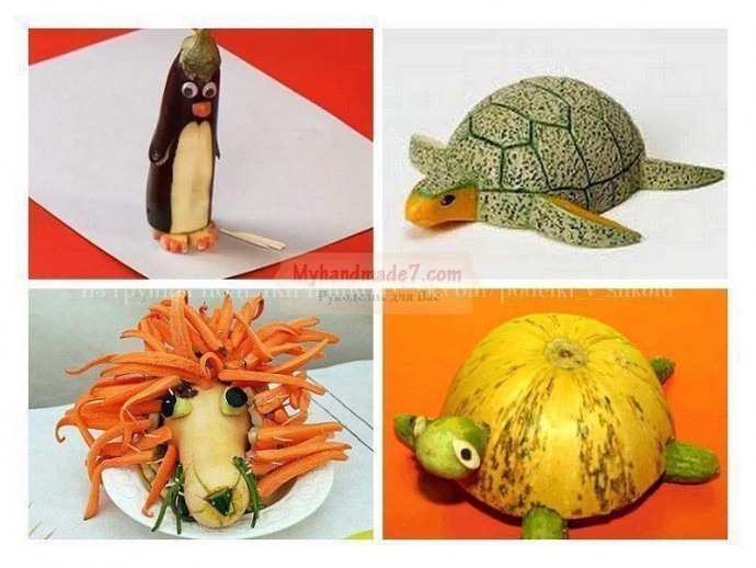 ​Поделки из овощей с детьми