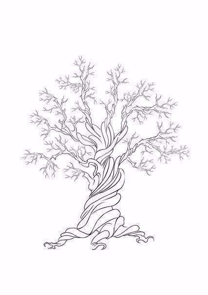 Рисуем листву дерева отпечатками пальцев Рисуем листву дерева отпечатками пальцев