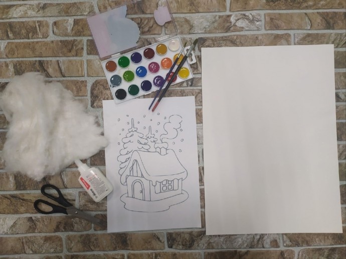 Домик в снегу