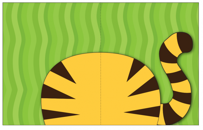 ​Объемная открытка "Тигр"