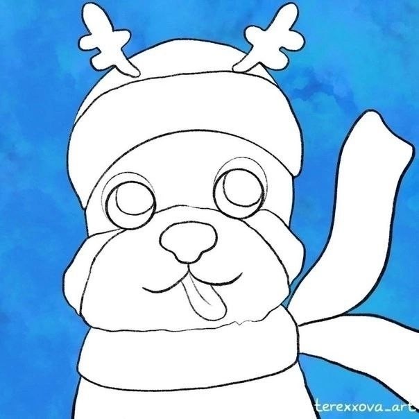 Рисуем щенка