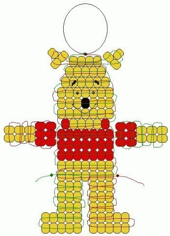 Брелоки из бисера