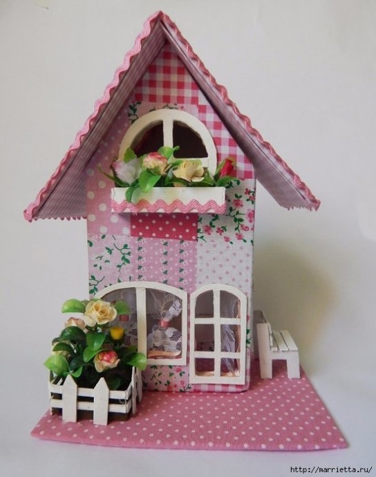 ​Бумажный кукольный домик