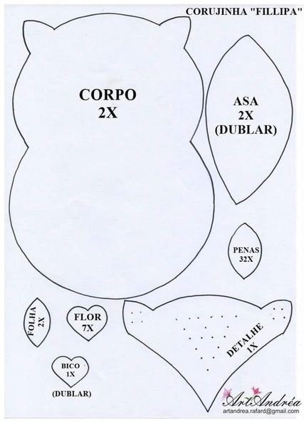 Милая совушка из фетра Милая совушка из фетра