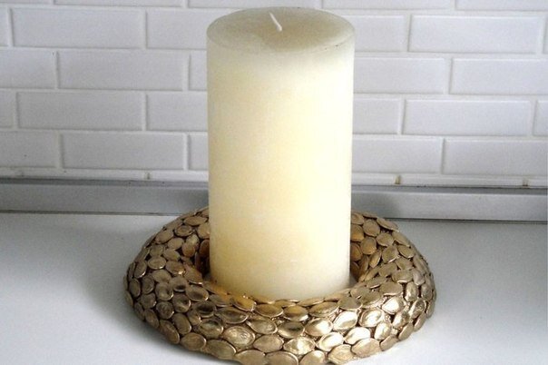 Новогодние украшения из тыквенных семечек