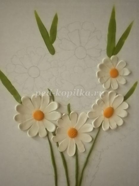 Пластилинография "Цветочки": часть 3 Пластилинография "Цветочки": часть 3