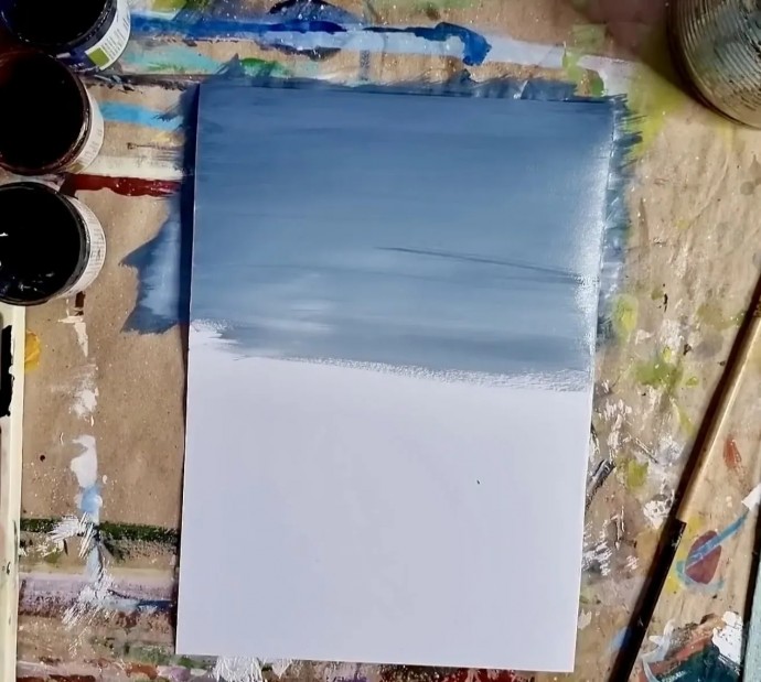 Рисуем первый снег Рисуем первый снег