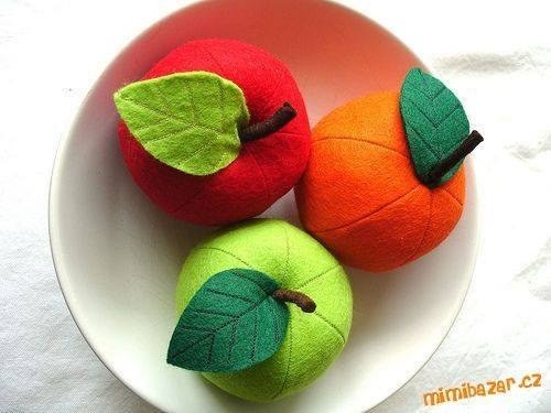 Фрукты из фетра