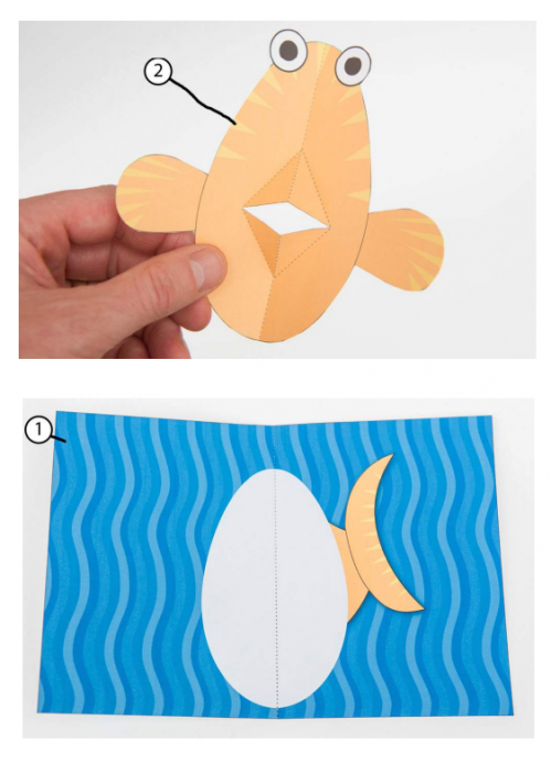 ​Объемная открытка "Рыба"