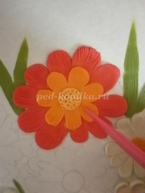 Пластилинография "Цветочки": часть 4 Пластилинография "Цветочки": часть 4